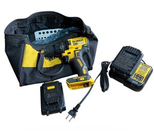 DeWalt 20V Max Brushless Drill, Charger & Two Batteries (LR)