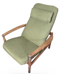 MCM Danish Green Upholstered Easy Lounge Chair (LR)