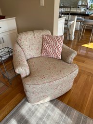 Floral Swivel Club Chair (LR)