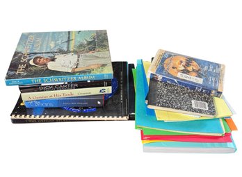 Books, Notebooks & VHS Assortment (LR)