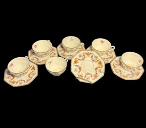 Schumann Bavaria Floral Teacups And Saucers 12pc