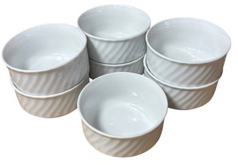 Schonwald Germany White Ceramic Ramekins 7pc (K)