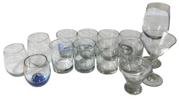 Collection Of Yacht Club Nautical Drinking Glass Trophies 14pc (K)