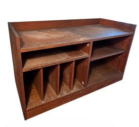 MCM Danish Teak Wood Vinyl Record Cabinet (LR)