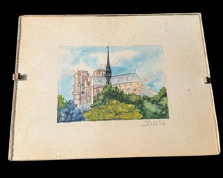 Notre Dame Paris Original Signed Art