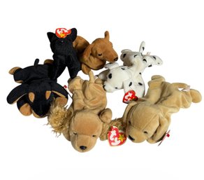 Beanie Baby Dog Plush Toys 6pc (B)