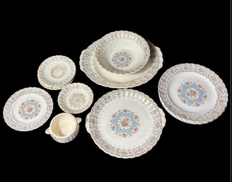 Limoges Lyric 22-karat Gold Rimmed China Dinnerware 14pc