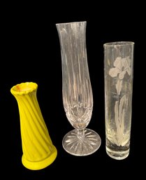 Decorative Floral Bud Vases 3pc