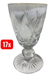 Clear Glass Cordial Glasses 17pc (K)
