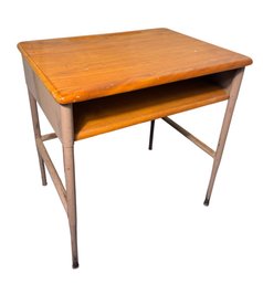 MCM Wooden & Metal Childs School Desk (H2)