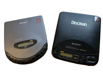 Sony Discman Portable CD Players 2pc (BR1)