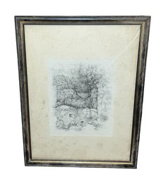 Anna Ticho (1894-1980) Jerusalem Charcoal Framed Art Print (B)