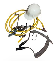 Handheld Scythes, Hardhat & Assorted Tools (B)