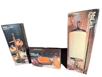 Maleck Mug Tree, Bread Warming Tray, And Paper Towel Holder (k)