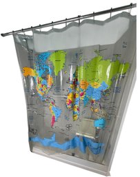 The World Clear Shower Curtain (S)