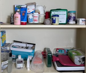 Bathroom Scale, Lightbulbs, First Aid Kits & Assorted Contents (H2)
