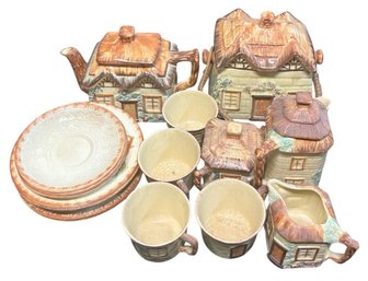 Handpainted Keele St. Pottery Co Set 17 Pc (k)