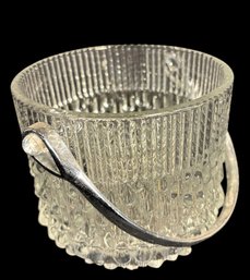 Telefora Teardrop Pattern Glass Ice Bucket