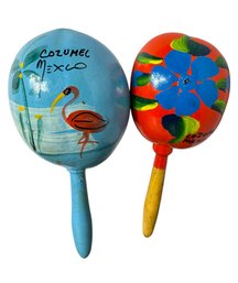 Mexican Souvenir Maraca Pair (c)