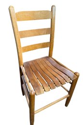 MCM Ladderback Slat Seated Side Chair (BR2)