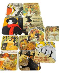 French Art Coasters 11pc Set (c)