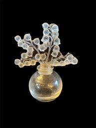 Lalique Frosted Lily Of The Valley Perfume Bottle (DR)