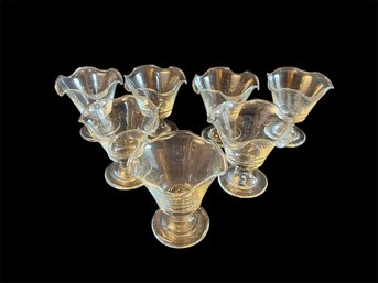 Vintage Glass Ice Cream Dishes (DR)