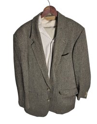 Magee Handwoven Donegal Tweed Blazer & Van Heusen Button Up (BR2)