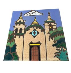 Carmel Mission Ceramic Wall Art Tile (c)