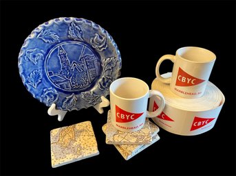 Marblehead, MA Themed Plate, Coasters, Mugs & Sticker (DR)