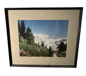 Mount Rainer Spring Original Signed & Framed Photography By Beth Paly C1992 (H2)