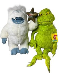 The Grinch & Abominable Snowman Plush Stuffed Toys (d)