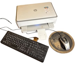 HP Envy 6055 Printer, Keyboard & Computer Mouse (O2)