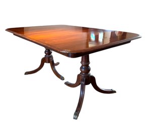Knob Creek Double Pedestal Dining Table With Leaves (LR)