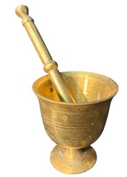 Solid Brass Mortar And Pestle