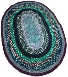 Hand Braided Muti Colored Floor Rug (K)