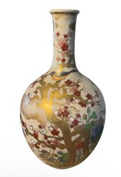 Japanese Gilded Cherry Blossom Tree Vase (DR)
