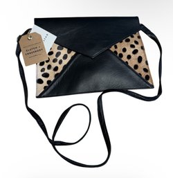 Beau & Ro Bag Company Leopard Print Clutch Crossbody Bag (DR)