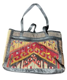 Joan & David Kilim Woven Shoulder Bag