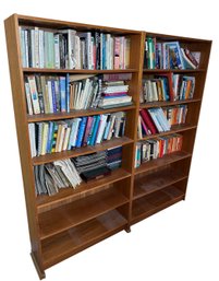 Tall Six Shelf Bookcase Pair (O2)
