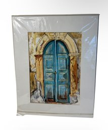 Paula Beaulieu (1947-2014) Doorway Original Signed Watercolor (DR)
