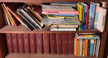 Two Shelves Full Of Assorted Books A (BR3)