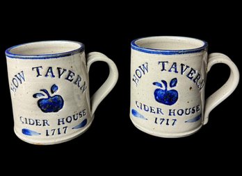 How Tavern Cider House Pottery Mug Pair