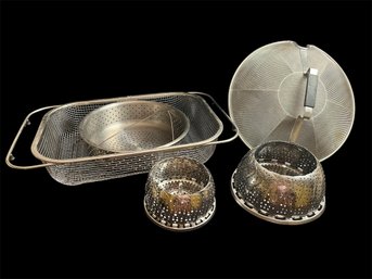 Food Colander, Vegetable Steamer Baskets & Cover (K)