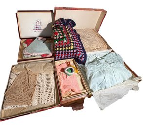 Embroidered & Crocheted Linens Assortment A (BR1)