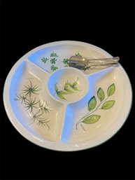 Pizzato Hors Doeuvre Platter & Godinger Cheese Utensils (DR)