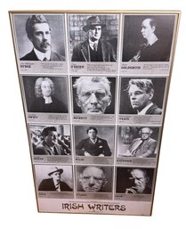 Irish Writers Large Framed Poster (BR3)