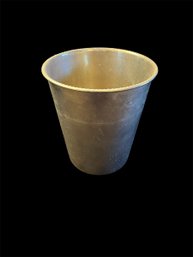 Silver-Tone Wastebasket (K)