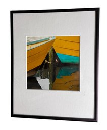 Sailboats In The Harbor Framed Photography By Stoney Stone (BR3)