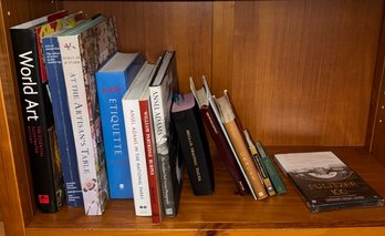 Shelf Of Assorted Books B Mostly Art & Religious (H)